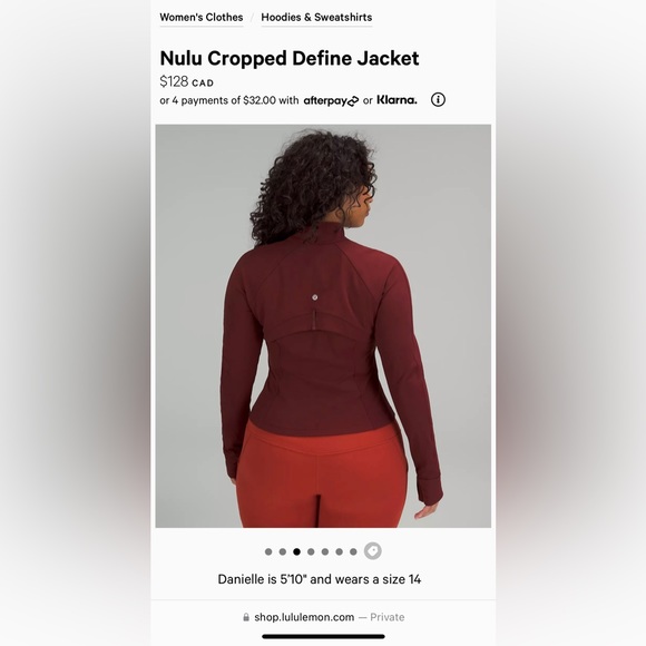 Lululemon Niki Cropped Define - Picture 2 of 5